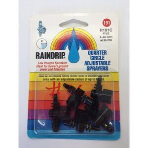 Raindrip R191C Quarter Circle Adjustable Sprayers Pack Of 5 New 4-20GPH @ 25 PSI